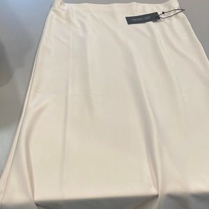 Satin skirt midi length